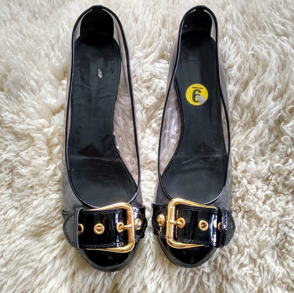 Giuseppe Zanotti  Buckle Acrylic Flats